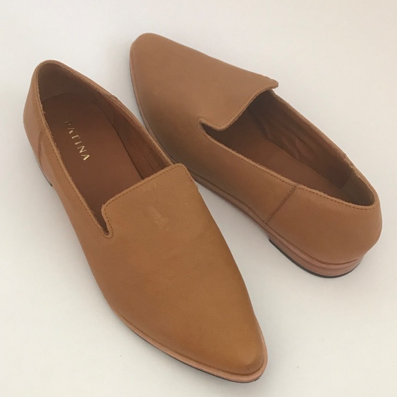 PORTLAND LEATHER PATINA Pointed Toe Leather Loafers Flats Dune Women’s Size 9 - Picture 16 of 16